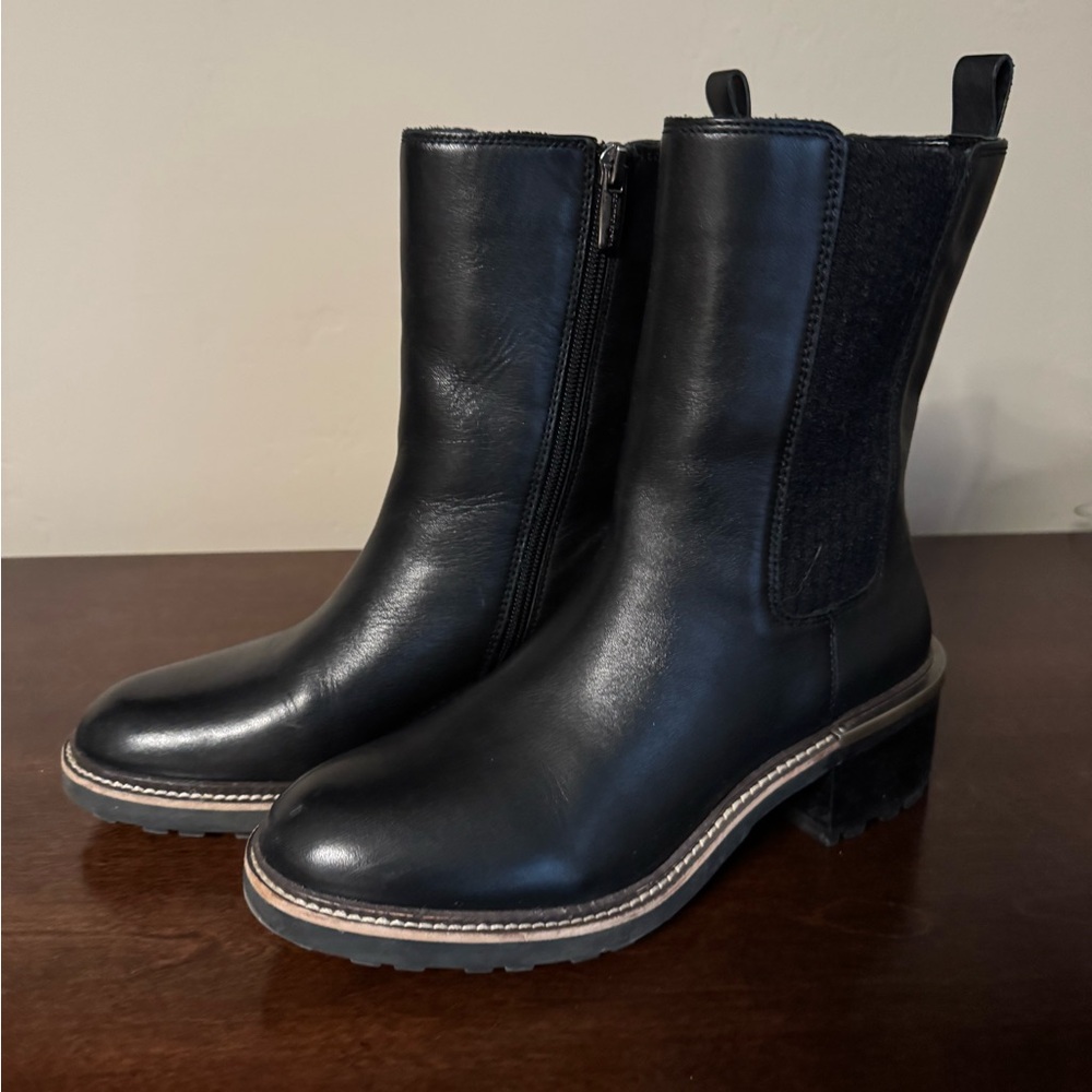 Vince Camuto Black Leather Boots